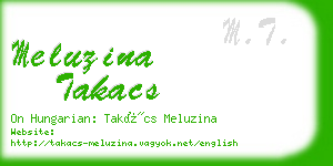meluzina takacs business card